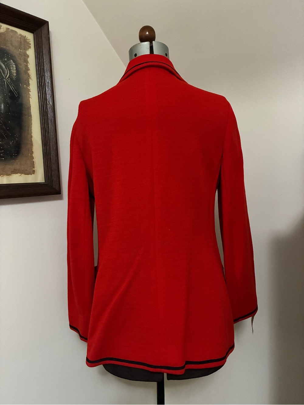 NWT Vintage Act III Contrast-Trim Blazer Jacket - Picture 3 of 15